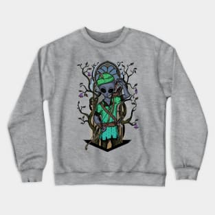 The alien Robin Hood - Color version Crewneck Sweatshirt